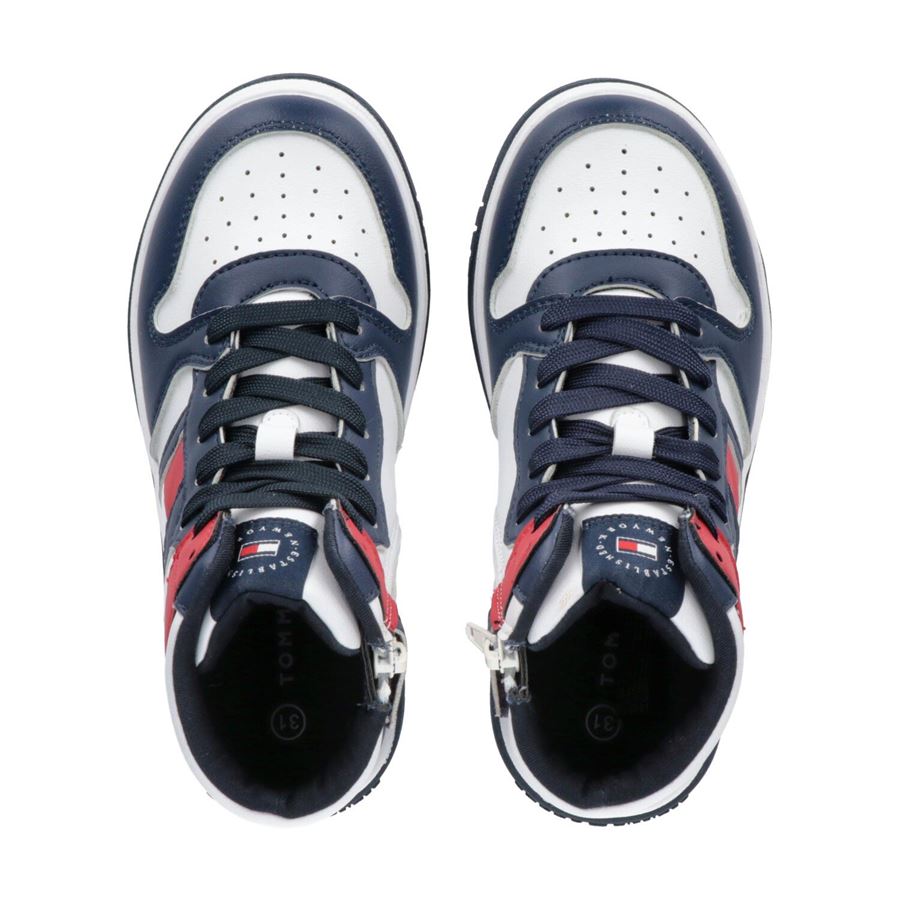 Sneaker alta allacciata da bambino Tommy Hilfiger | T3B9324861351Y004
